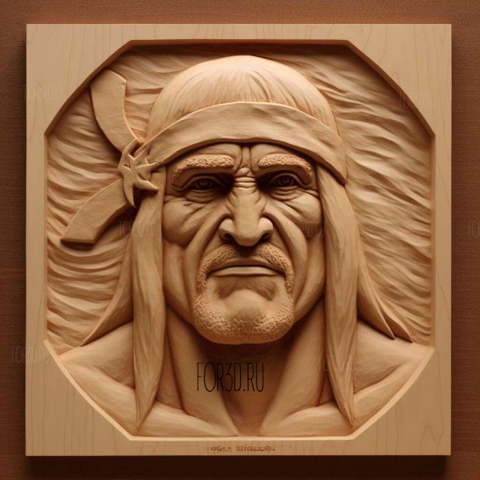 hulk hogan 3 stl model for CNC